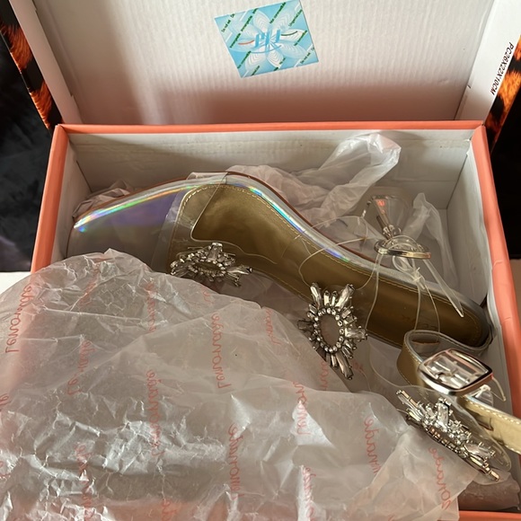 Lemonade holographic shining heels NWT - Picture 5 of 7